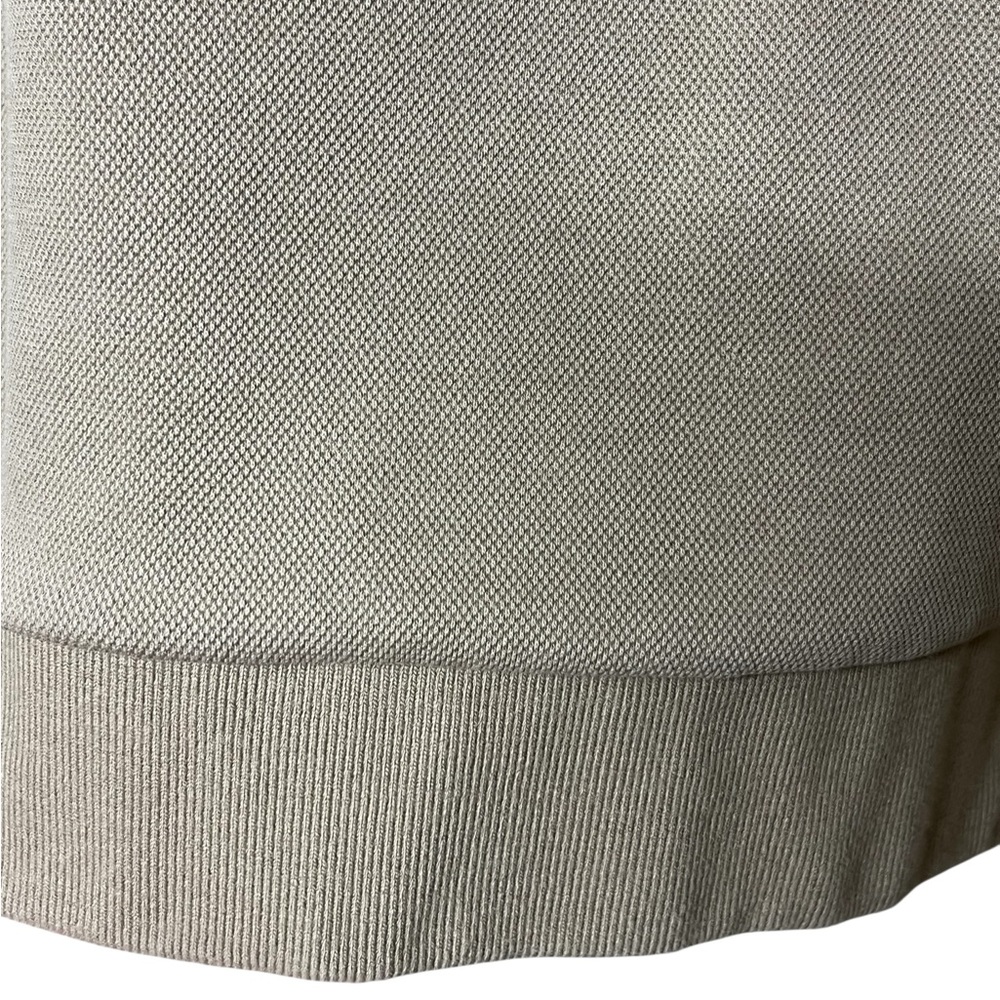 Lacoste Women’s Crewneck Sweatshirt in Beige with Green Logo - Picture 8 of 14